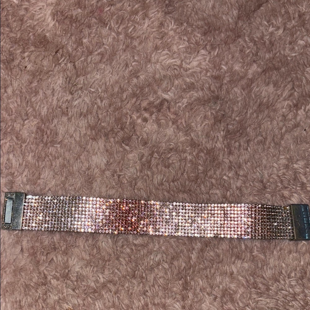 Guess Silver and Gold Multi-Row Bracelet